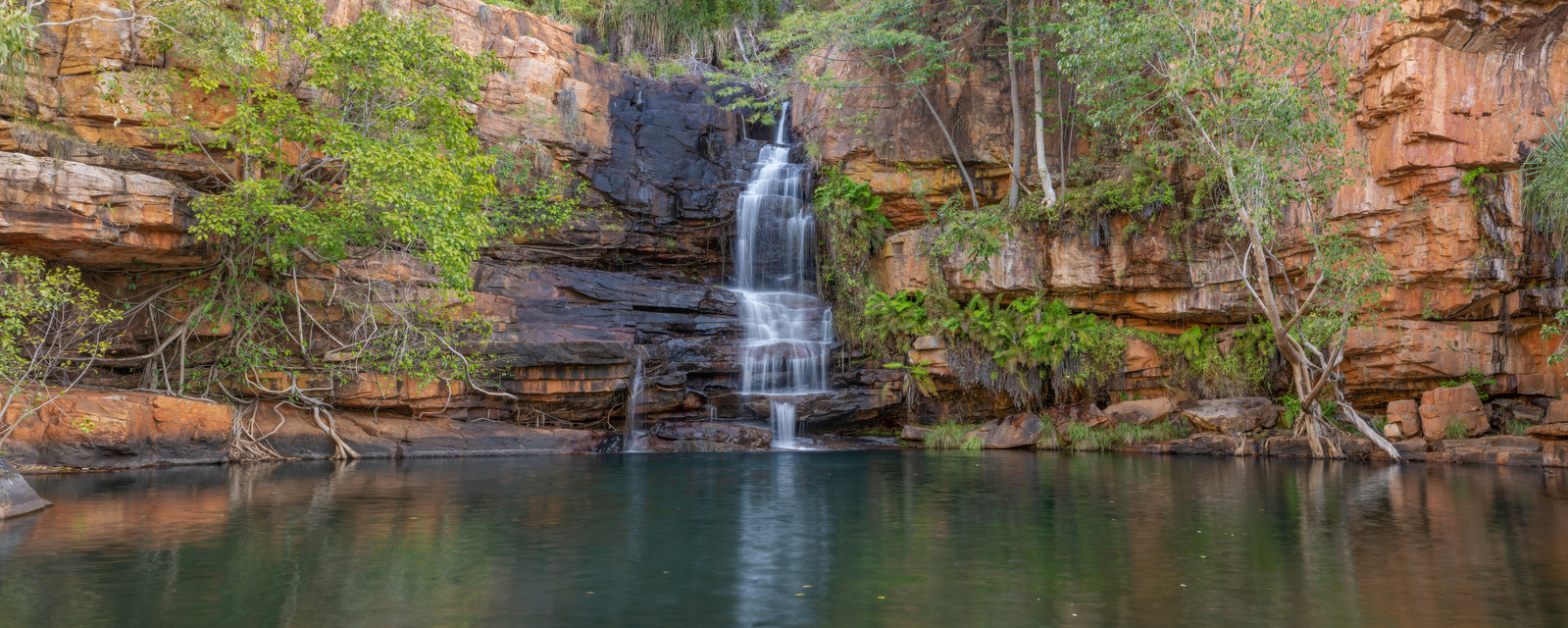 Galvans Gorge is a popular swimming hole on the Gibb River Road.