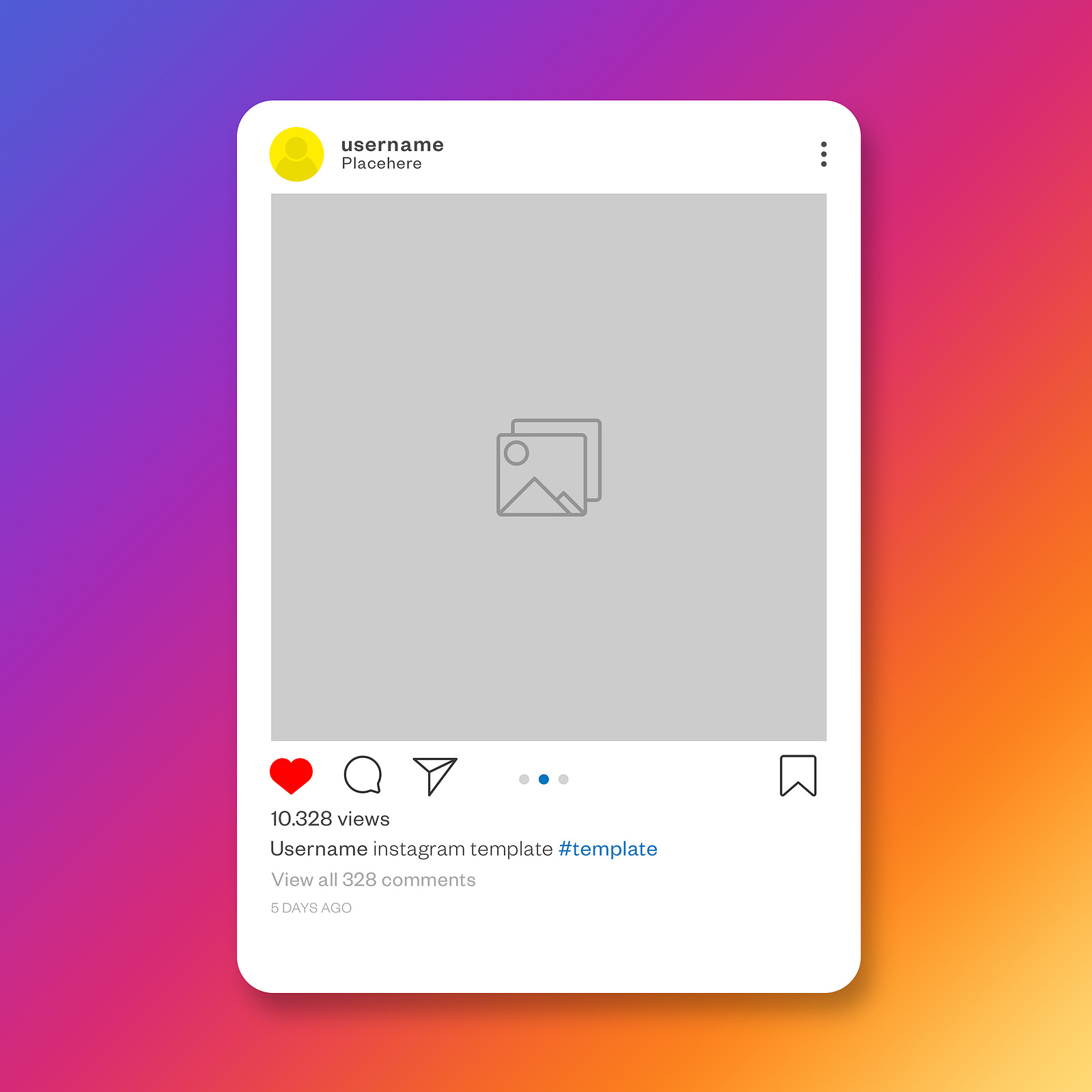 Canvas de instagram sin una foto subida