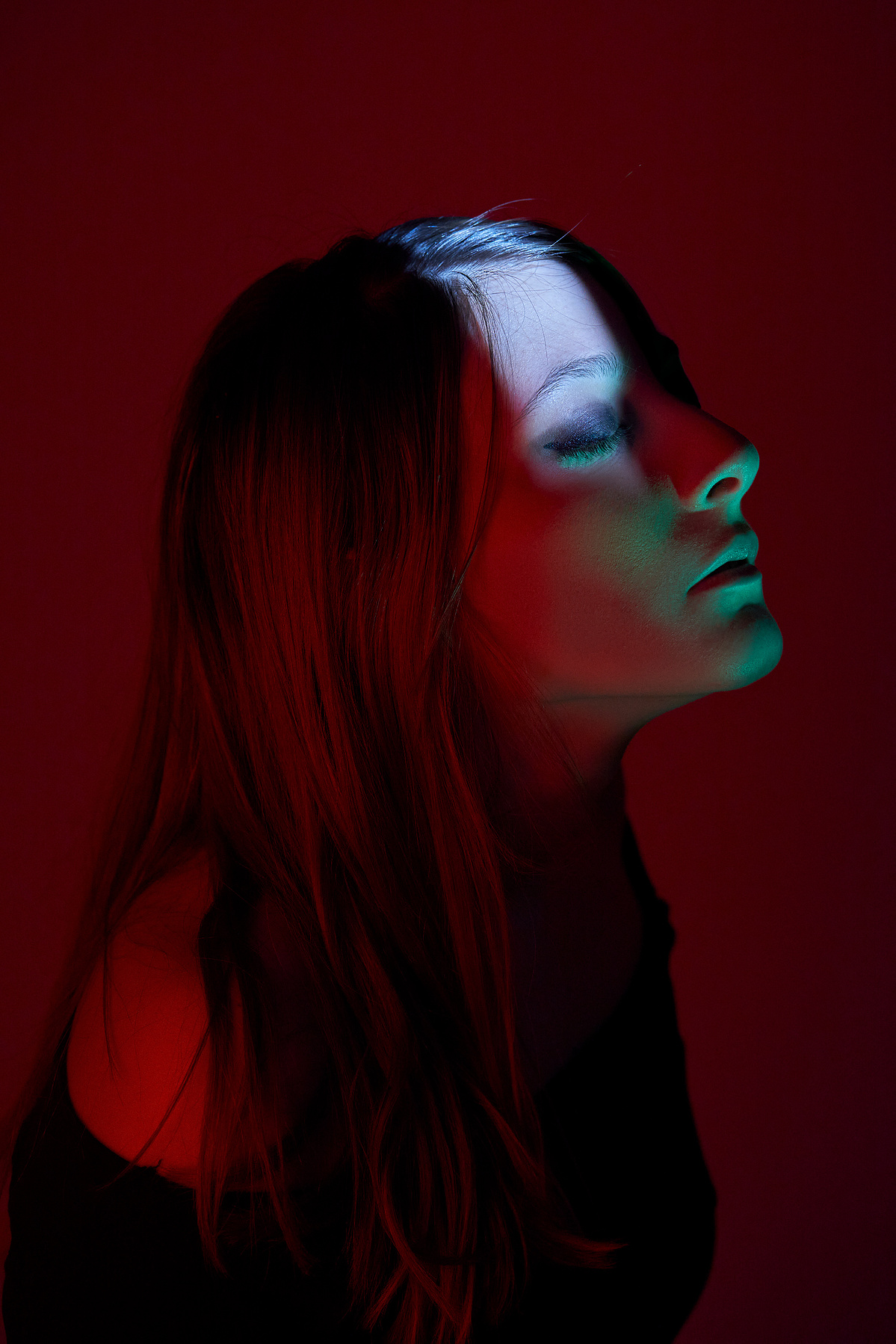 Ritratto in studio con illuminazione artificiale