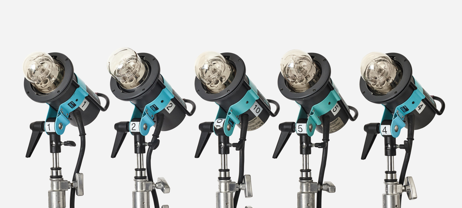 Los Angeles professional and affordable photo studio for photography and video production. Broncolor Strobe Lighting Equipment for Rental on white background. Broncolor