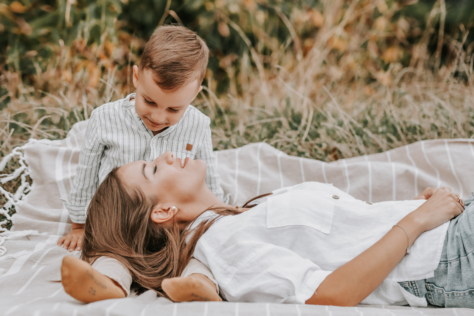 Mutter und Sohn Momente
