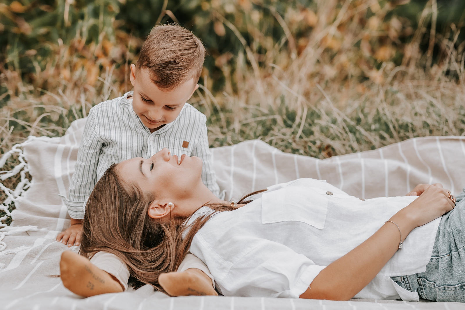 Mutter und Sohn Momente