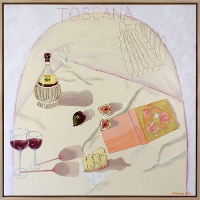 Original Painting by Australian artist Marissa Lico. Toscana acrylic painting. From the Vacanza edit.