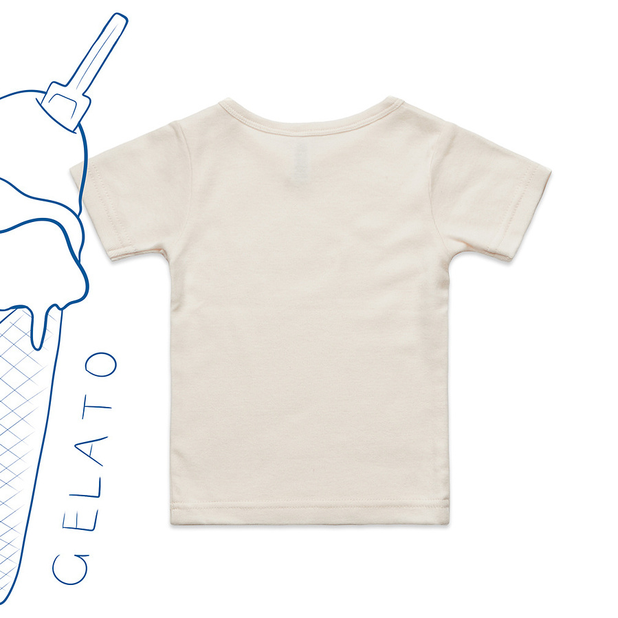 'Gelato' infants tee, back Blu Blue, Marissa Lico, Bambini Collection.