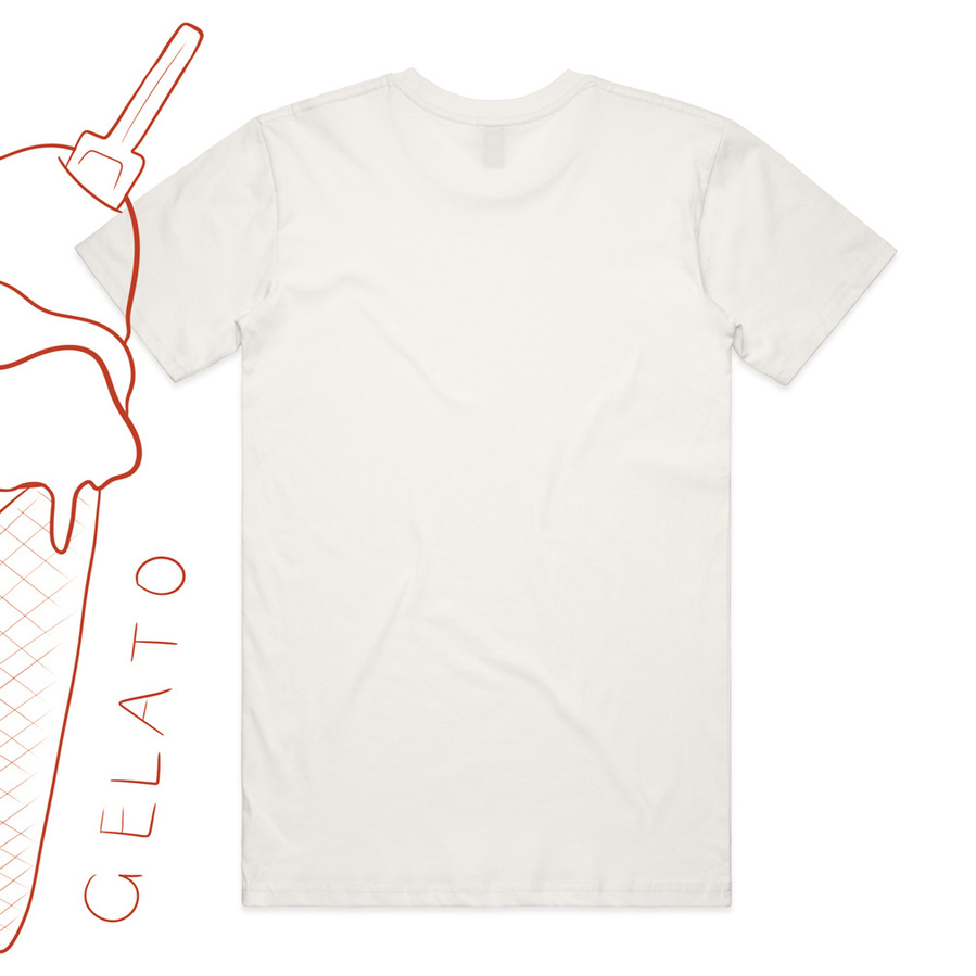 'Gelato' Adults Tee Back, Rosso Red, Bambini collection, Marissa Lico.