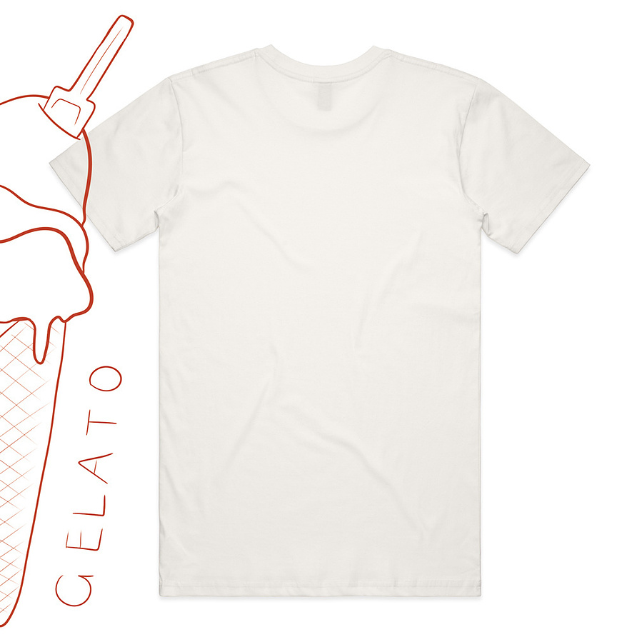'Gelato' Adults Tee Back, Rosso Red, Bambini collection, Marissa Lico.