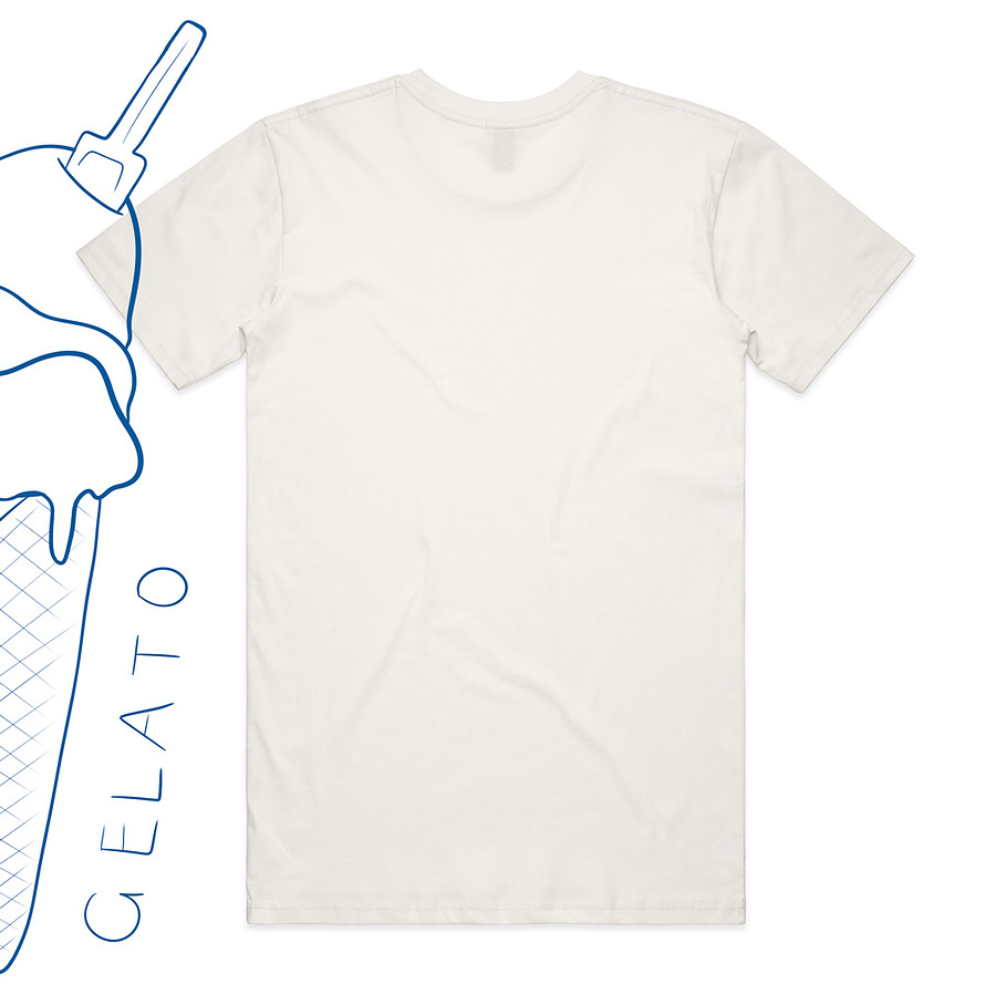 'Gelato' Adults Tee Back, Blu Blue, Bambini collection, Marissa Lico.