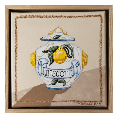 'Biscotti' original artwork by Australian artist Marissa Lico. From the Lo Shop series of works.