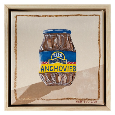 'Anchovies' original artwork by Australian artist Marissa Lico. From the Lo Shop series of works.