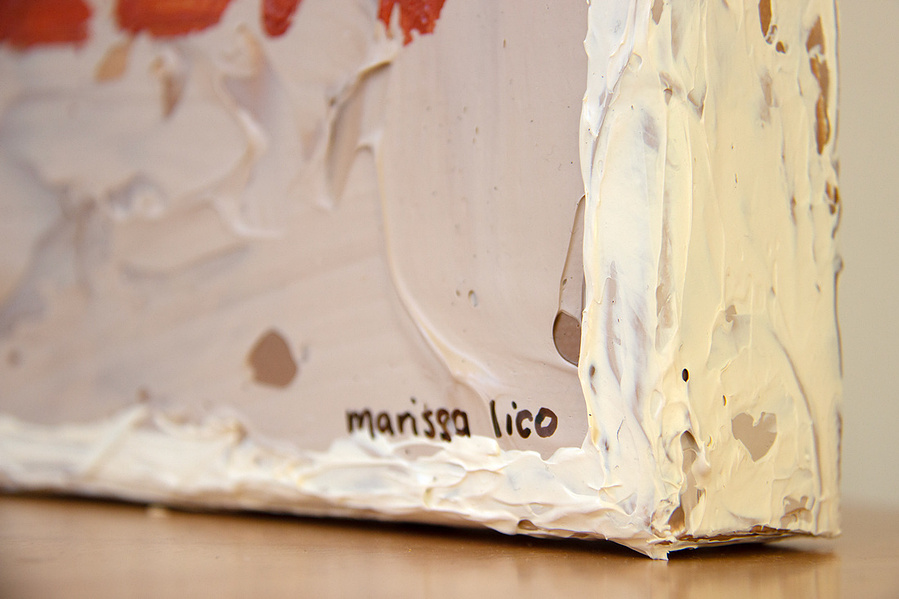 'Bella', texture details, original painting, Bambini collection, Australian artist Marissa Lico.