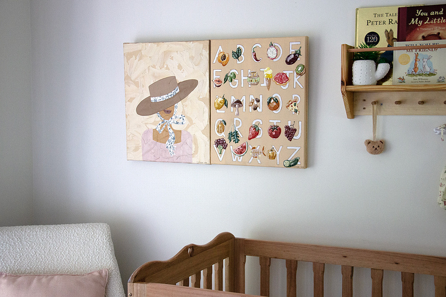 'Signorina' in situ, original Italian painting, Bambini collection, Australian Bathurst based artist Marissa Lico.