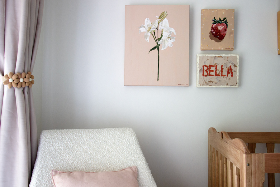 'Fiori' original Italian painting in situ, Bambini collection, Australian Bathurst based artist Marissa Lico.