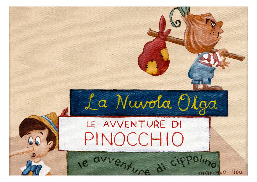 'Books' Italian print, Marissa Lico, Bambini collection.
