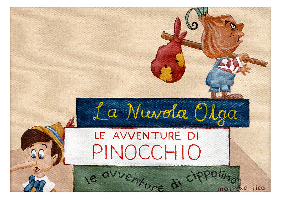 'Books' Italian print, Marissa Lico, Bambini collection.
