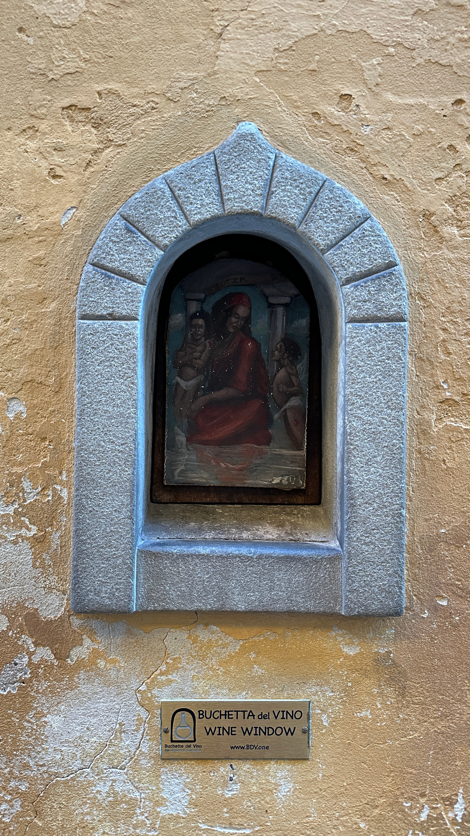 wine window in Florence Italy, Marissa Lico.