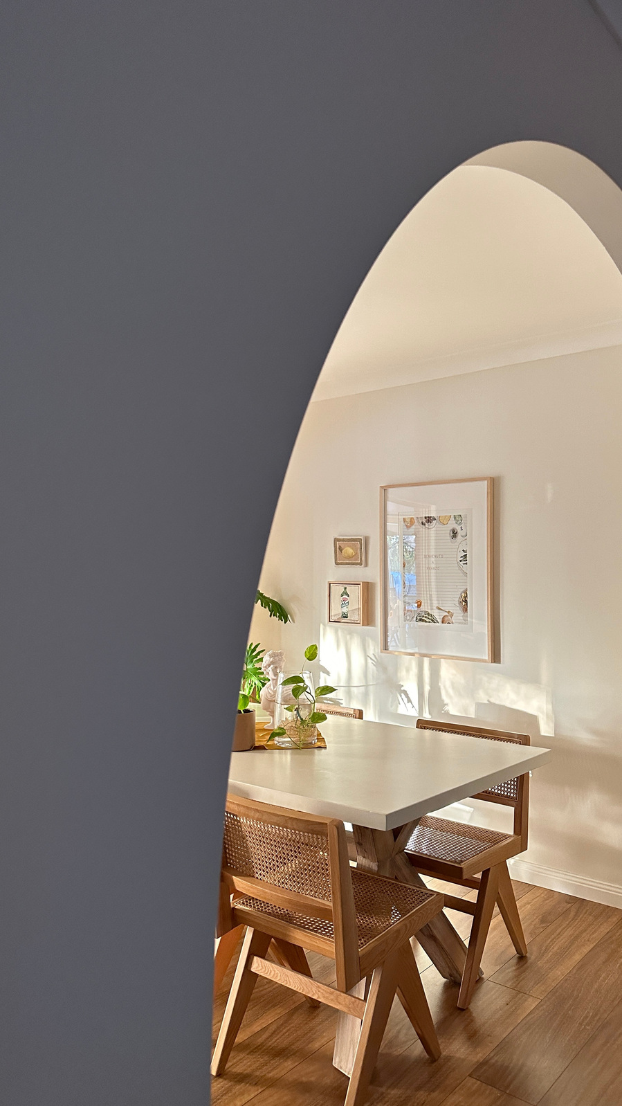 'Pranzo II' Benvenuto a Pranzo print of original in situ. Painting in the Pranzo Collection by artist Marissa Lico.