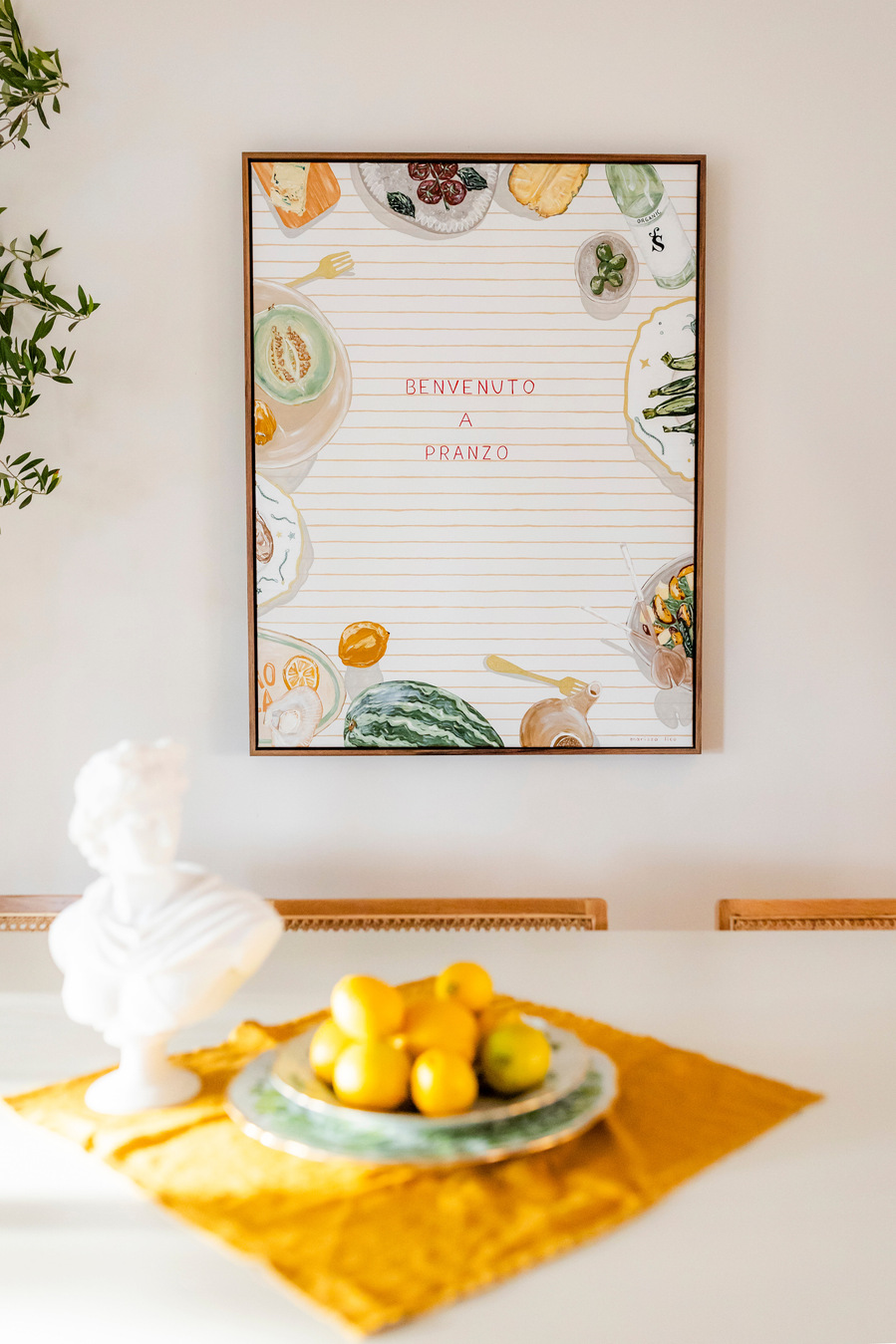 Pranzo II Italian original painting by Australian artist Marissa Lico.