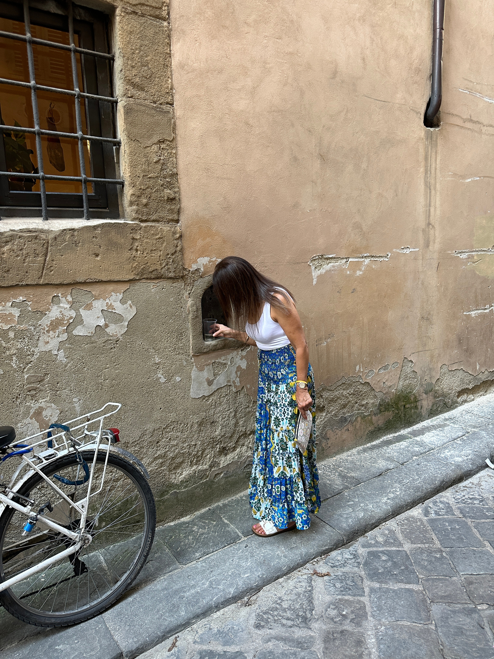 wine window in Florence Italy, Marissa Lico.