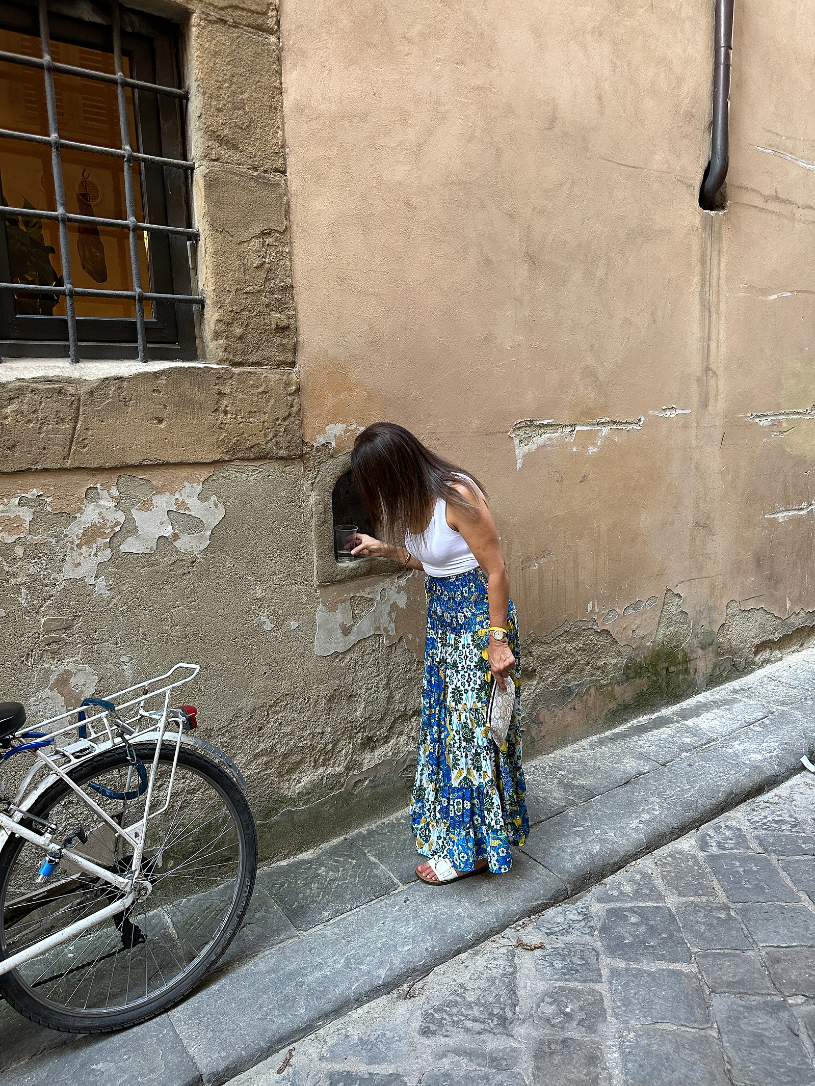 wine window in Florence Italy, Marissa Lico.