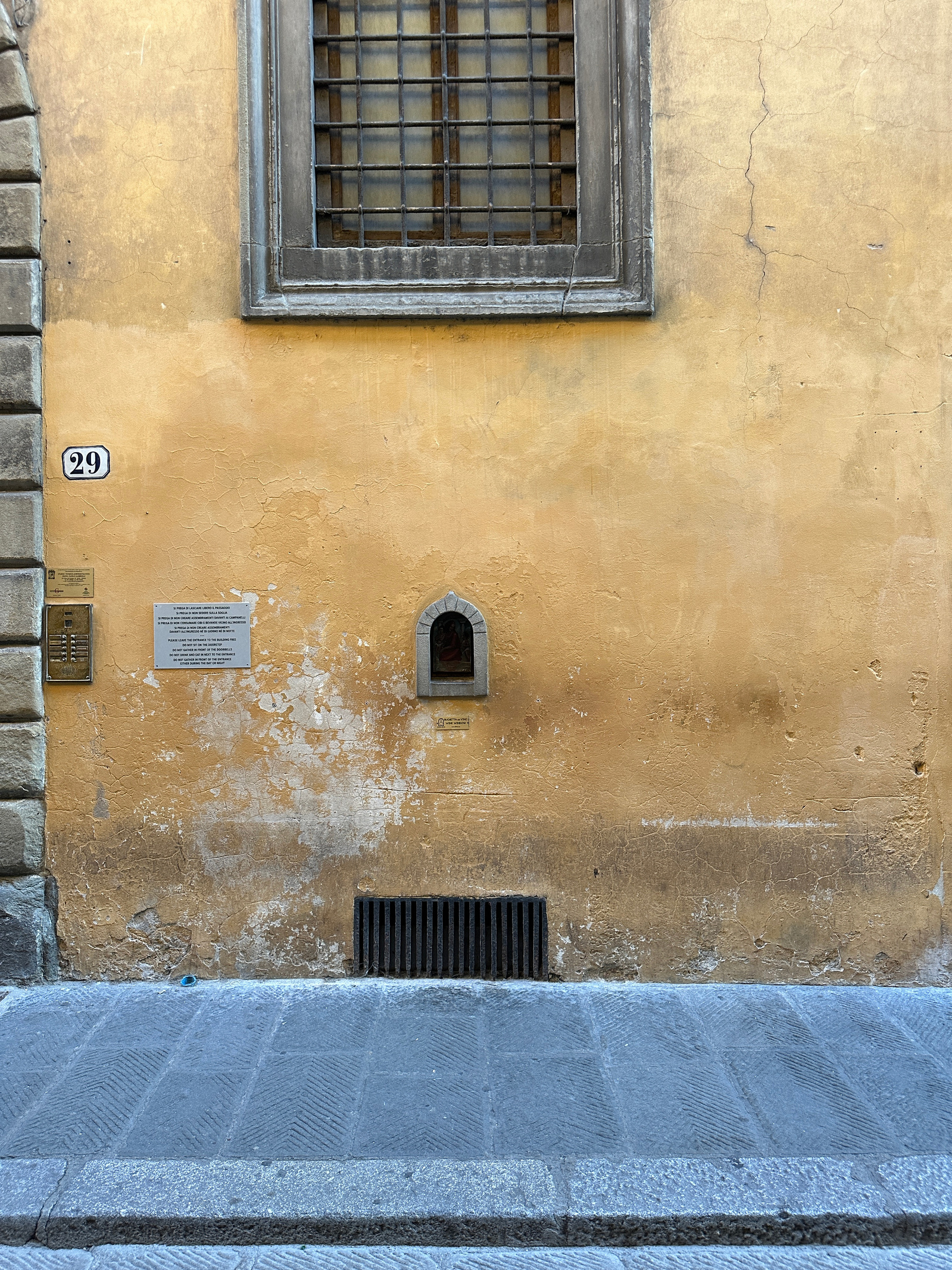 wine window in Florence Italy, Marissa Lico.