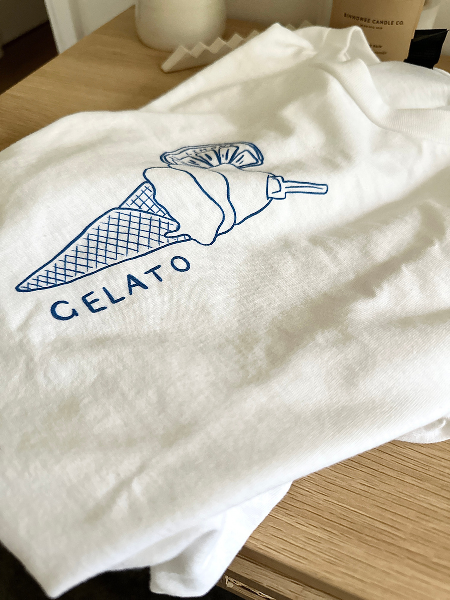 'Gelato' Adults Tee gelato graphic t-shirt by Marissa Lico