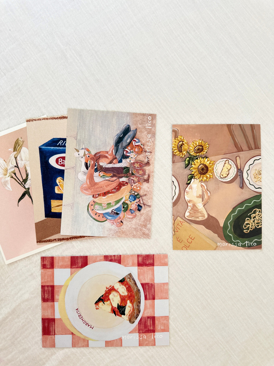 Italian Cards, art prints and greeting cards by Australian Artist Marissa Lico.