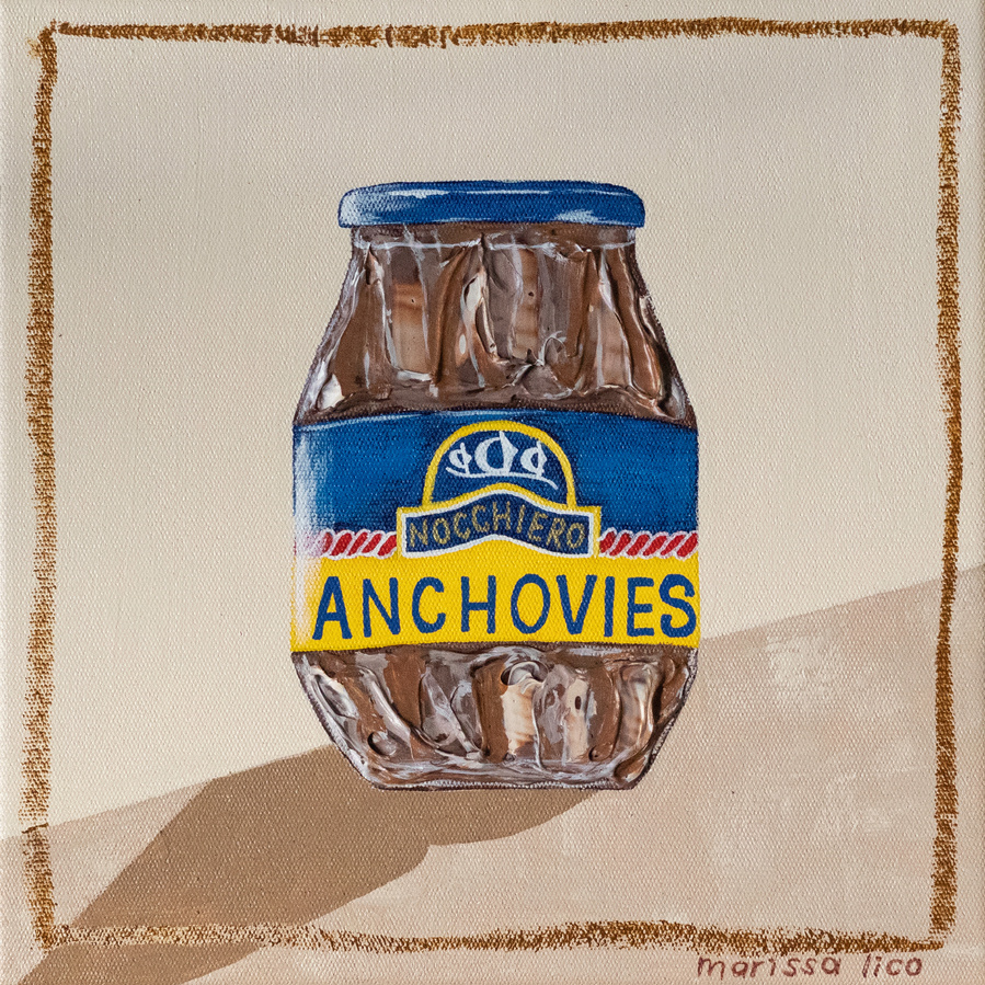 'Anchovies' print of original painting by Australian artist Marissa Lico