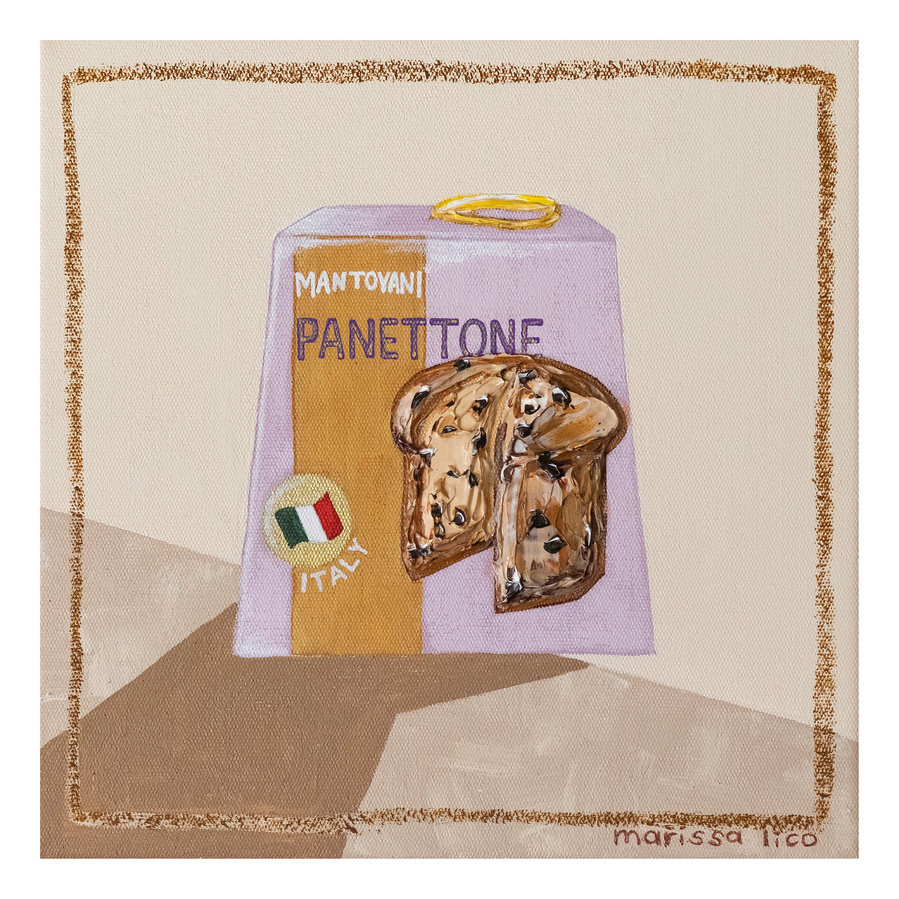 Panettone print from the Lo Shop series of works. Reproductions of original paintings by Australian artist Marissa Lico.