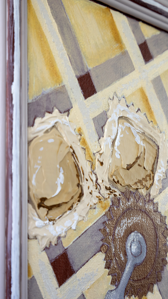 Ravioli For One painting of Italian pasta by Marissa Lico