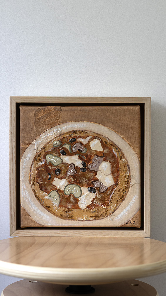 When In Italy pizza artwork by Marissa Lico