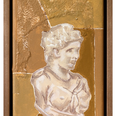 'Roman Sculpture' framed painting for your home by Marissa Lico.