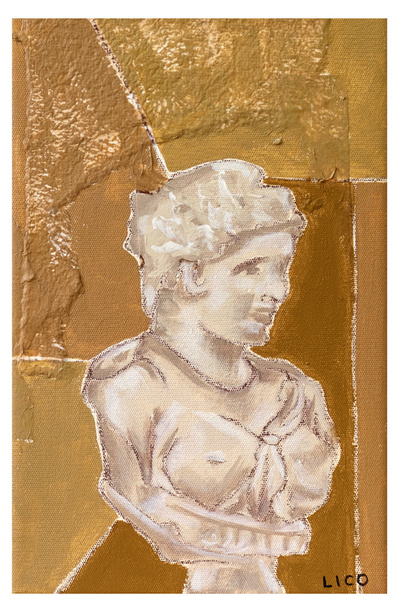 'Roman Sculpture' wall art print Australia. Print of Italian sculpture at Uffizi Gallery Florence, free shipping, by Australian artist Marissa Lico.