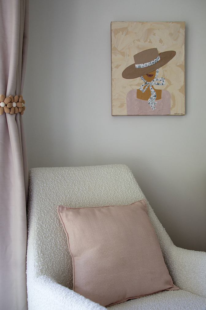 'Signorina' in situ, original painting, Bambini collection, Australian Bathurst based artist Marissa Lico.