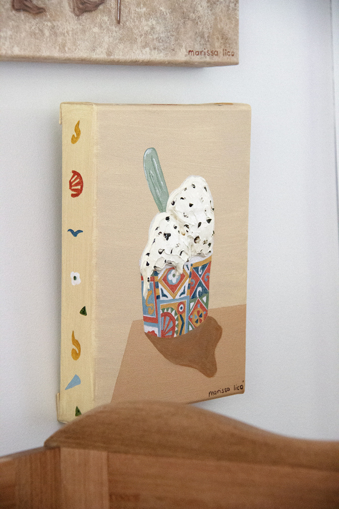 'Gelato Sicilia' in situ, original painting, Bambini collection, Australian artist Marissa Lico.