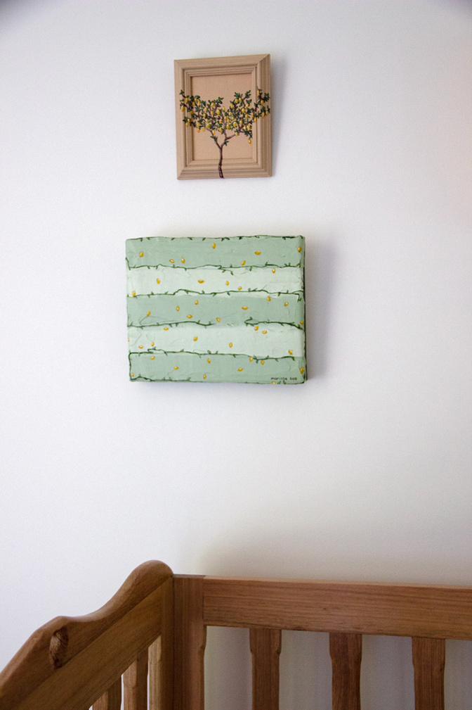 'Tanto Limone' in situ, original Italian painting, Bambini collection, Australian artist Marissa Lico.