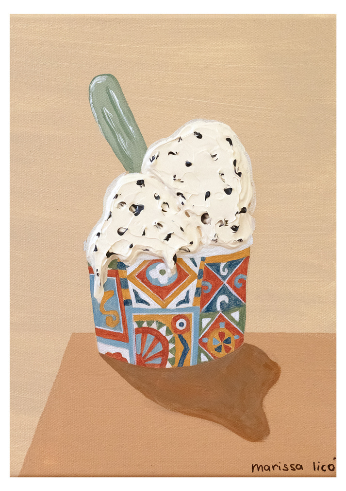 'Gelato Sicilia' Australian artist Marissa Lico, Italian print, Bambini paintings.