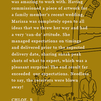 Customer testimonial of Marissa lico Italian artworks