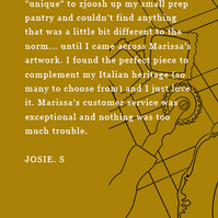 Customer feedback of Marissa lico Italian artworks