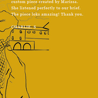 Customer testimonial of Marissa lico Italian wall art