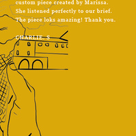 Customer testimonial of Marissa lico Italian wall art