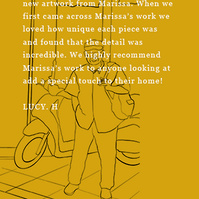 New client testimonial of Marissa lico Italian artworks