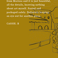 Customer testimonial of Marissa lico Italian art prints