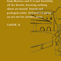 Customer testimonial of Marissa lico Italian art prints