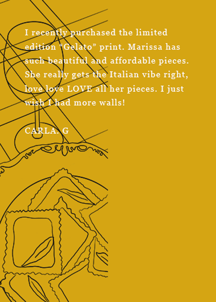 Customer testimonial of Marissa lico Italian paintings