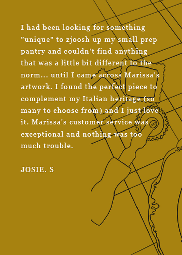 Customer feedback of Marissa lico Italian artworks