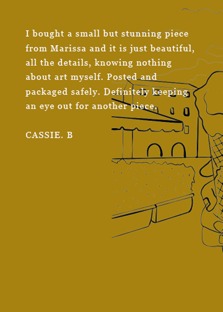 Customer testimonial of Marissa lico Italian art prints