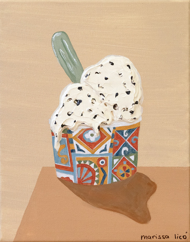'Gelato Sicilia' original painting for nursery, Bambini collection, Australian artist Marissa Lico.