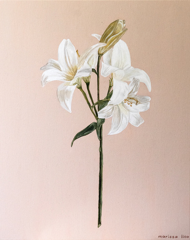 'Fiori' original painting in the Bambini Collection by Australian Artist Marissa Lico.