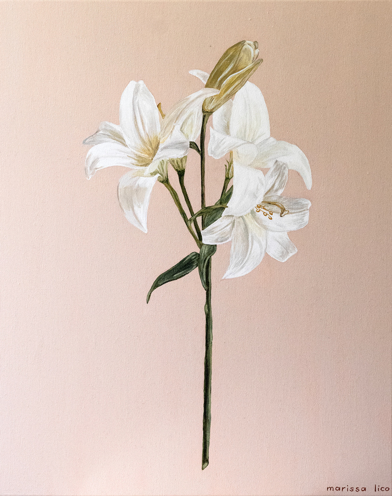 'Fiori' original painting, Bambini collection, Australian artist Marissa Lico.