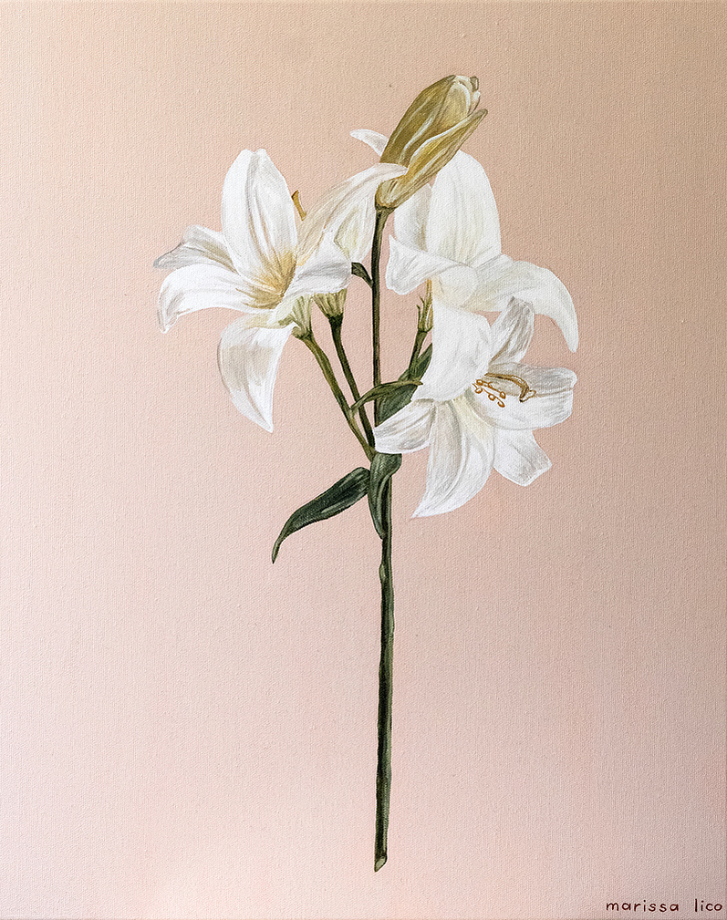 'Fiori' original painting, Bambini collection, Australian artist Marissa Lico.